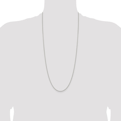 30 Inch Sterling Silver 1.6mm Round Spiga Chain Necklace