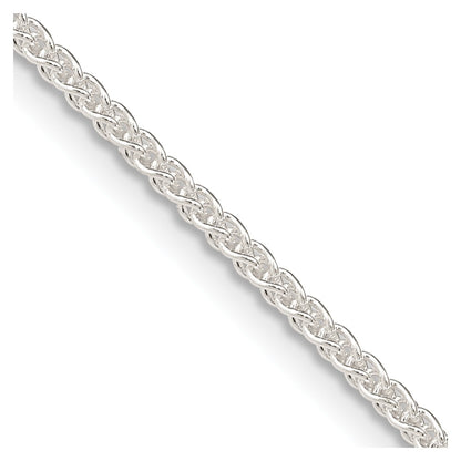 20 Inch Sterling Silver 1.6mm Round Spiga Chain Necklace