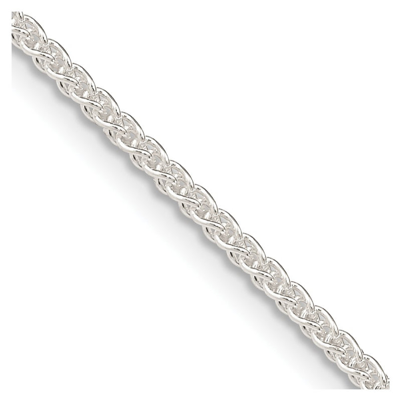 26 Inch Sterling Silver 1.6mm Round Spiga Chain Necklace