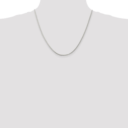 20 Inch Sterling Silver 1.75mm Round Spiga Chain Necklace