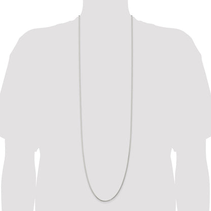 42 Inch Sterling Silver 1.75mm Round Spiga Chain Necklace
