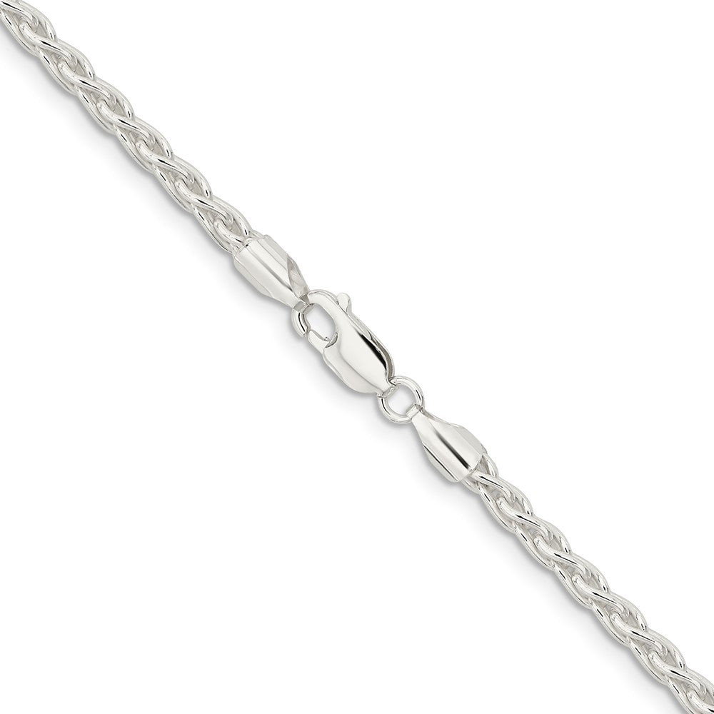 16 Inch Sterling Silver 3.7mm Round Spiga Chain Necklace