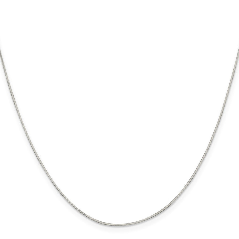 18 Inch Sterling Silver .7mm Square Snake Chain Necklace