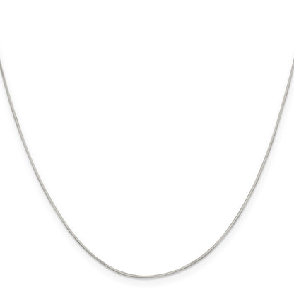 18 Inch Sterling Silver .7mm Square Snake Chain