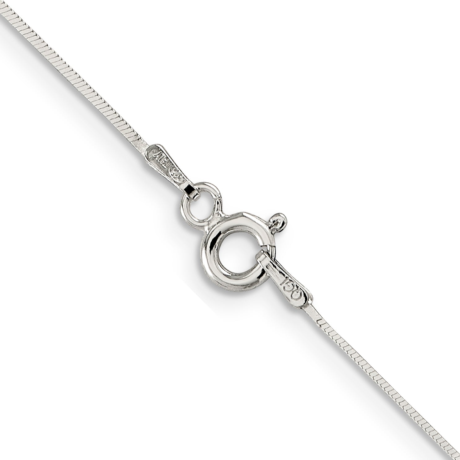 20 Inch Sterling Silver .7mm Square Snake Chain