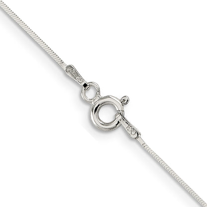 24 Inch Sterling Silver .7mm Square Snake Chain