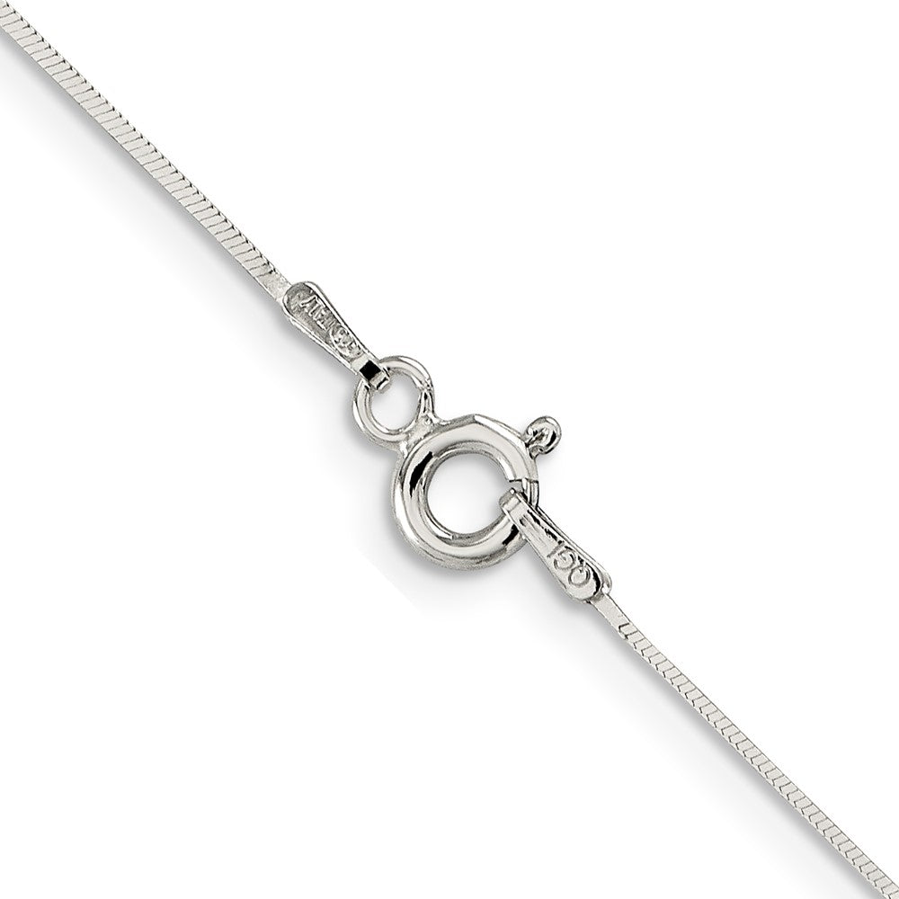 20 Inch Sterling Silver .7mm Square Snake Chain Necklace