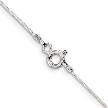 20 Inch Sterling Silver .7mm Square Snake Chain Necklace