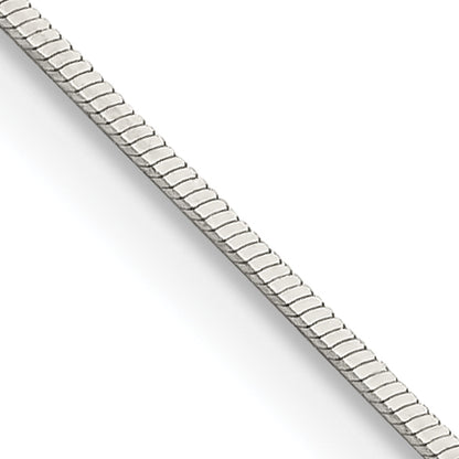 18 Inch Sterling Silver .7mm Square Snake Chain