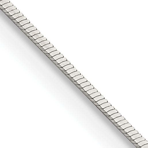 18 Inch Sterling Silver .7mm Square Snake Chain
