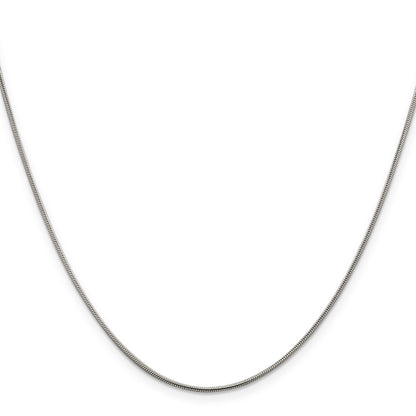 18 Inch Sterling Silver .8mm Square Snake Chain