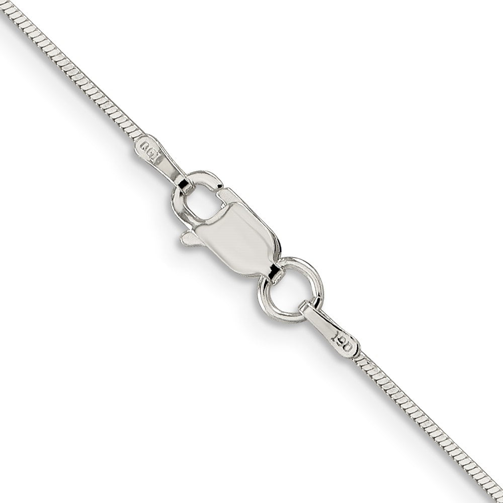 20 Inch Sterling Silver .8mm Square Snake Chain Necklace