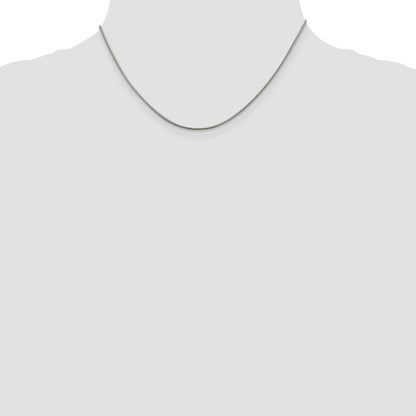16 Inch Sterling Silver .8mm Square Snake Chain