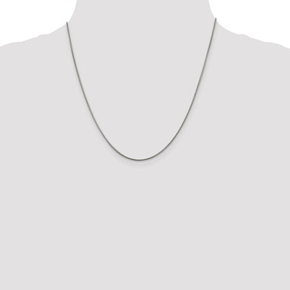 20 Inch Sterling Silver .8mm Square Snake Chain