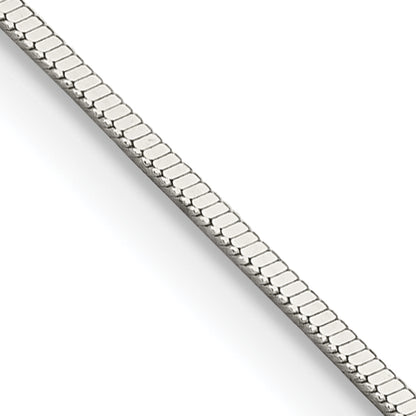 24 Inch Sterling Silver .8mm Square Snake Chain