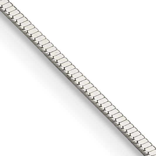 24 Inch Sterling Silver .8mm Square Snake Chain