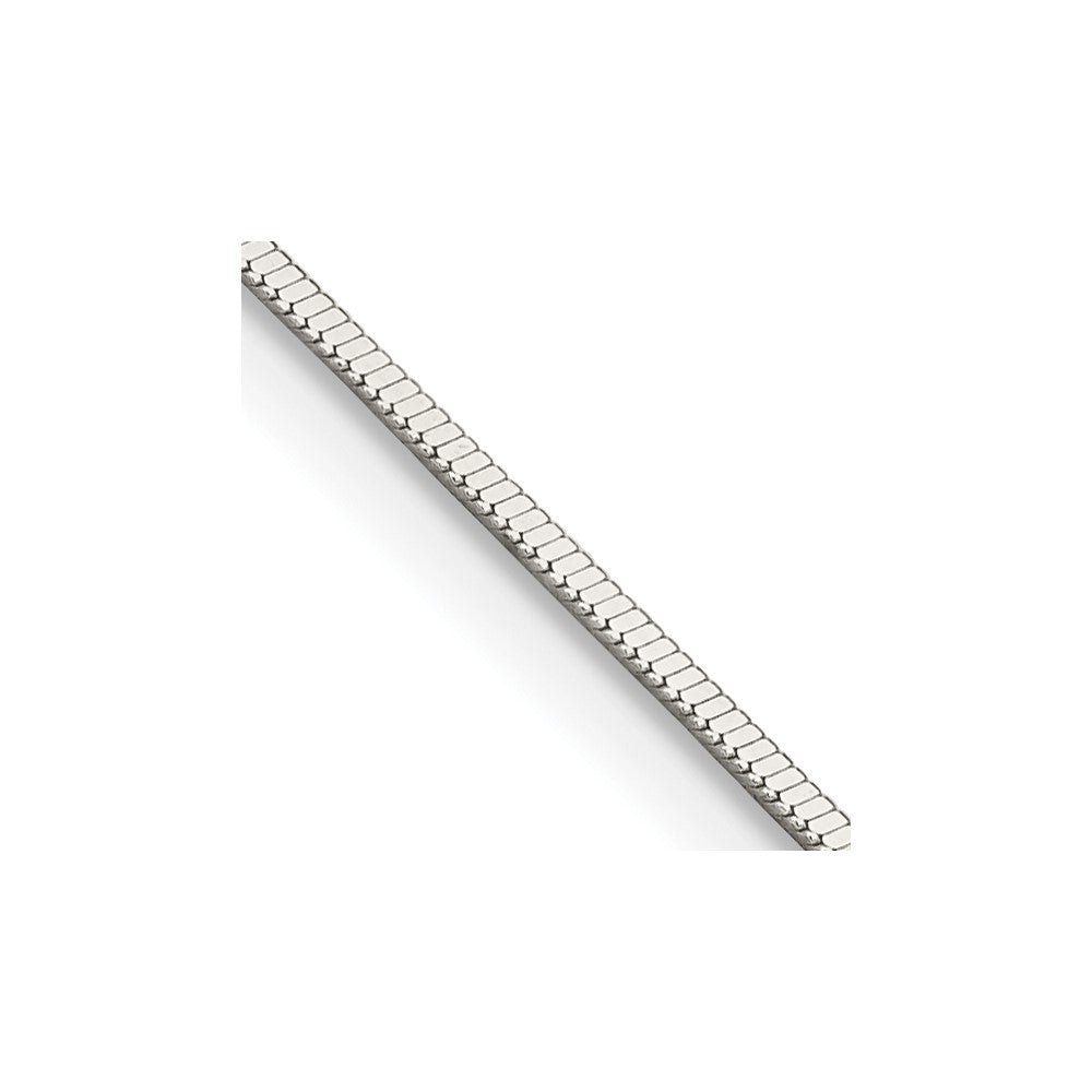 18 Inch Sterling Silver .8mm Square Snake Chain Necklace