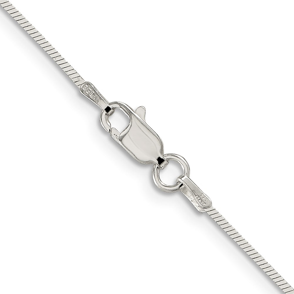 20 Inch Sterling Silver 1mm Square Snake Chain Necklace