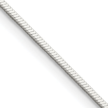 24 Inch Sterling Silver 1mm Square Snake Chain