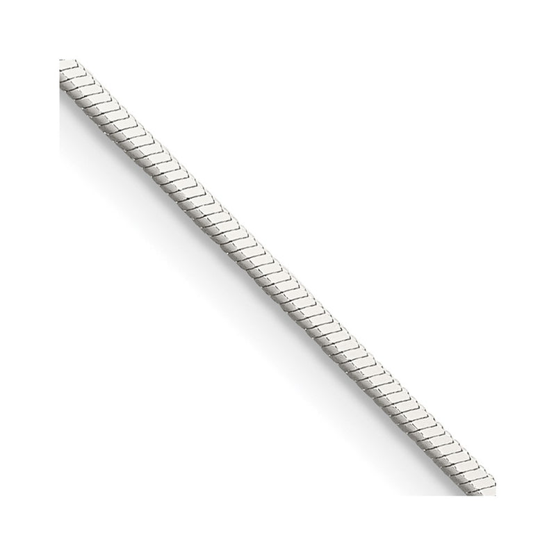 16 Inch Sterling Silver 1mm Square Snake Chain Necklace
