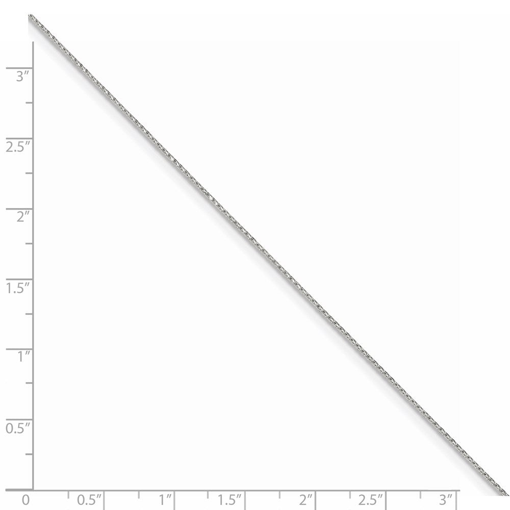 22 Inch Sterling Silver .85mm Diamond-Cut Round Spiga Chain W/4In Ext.