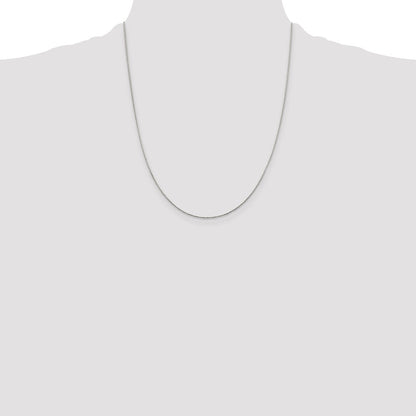 22 Inch Sterling Silver .85mm Diamond-Cut Round Spiga Chain W/4In Ext.