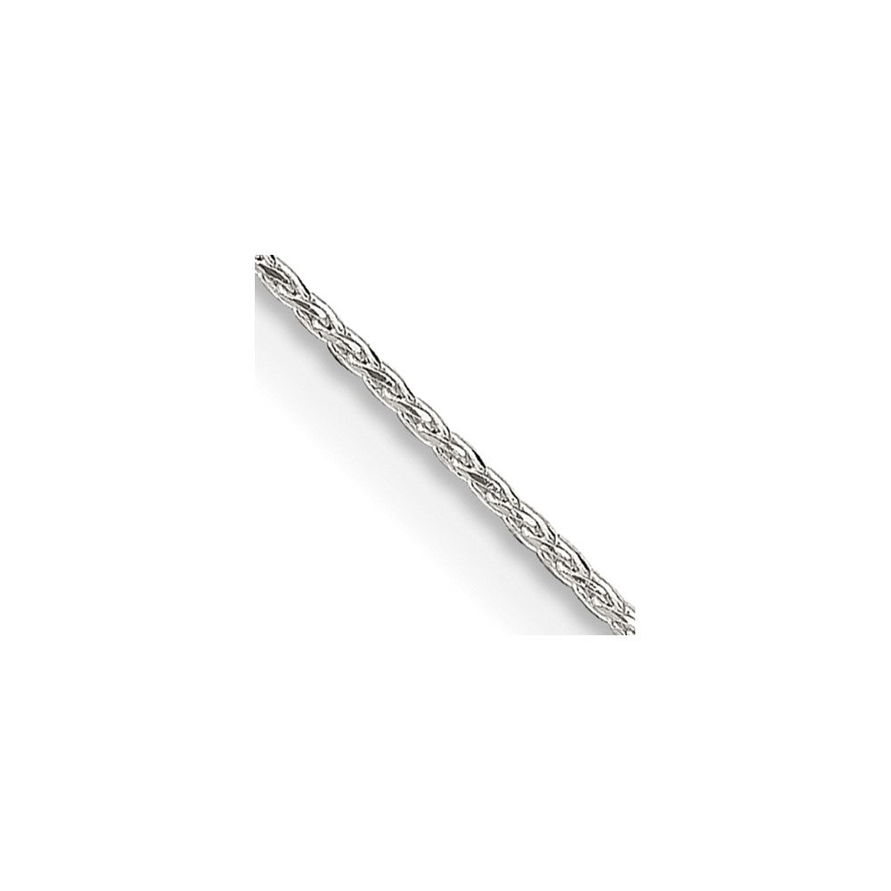 22 Inch Sterling Silver .85mm Diamond-Cut Round Spiga Chain W/4In Ext.