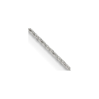 22 Inch Sterling Silver .85mm Diamond-Cut Round Spiga Chain W/4In Ext.