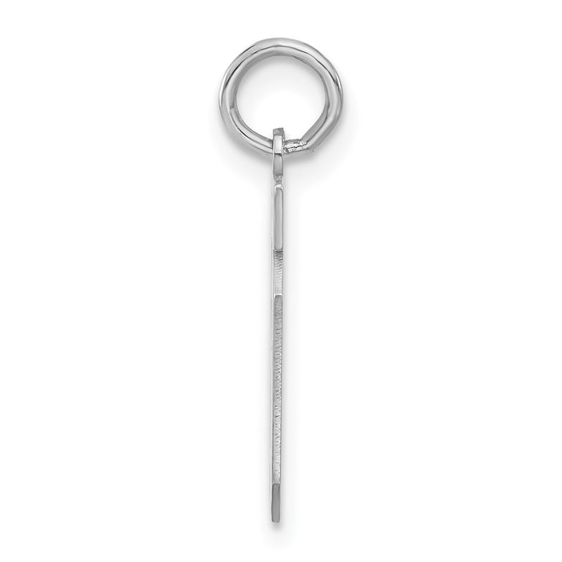 Sterling Silver Small Polished Number 01 W/Top Charm