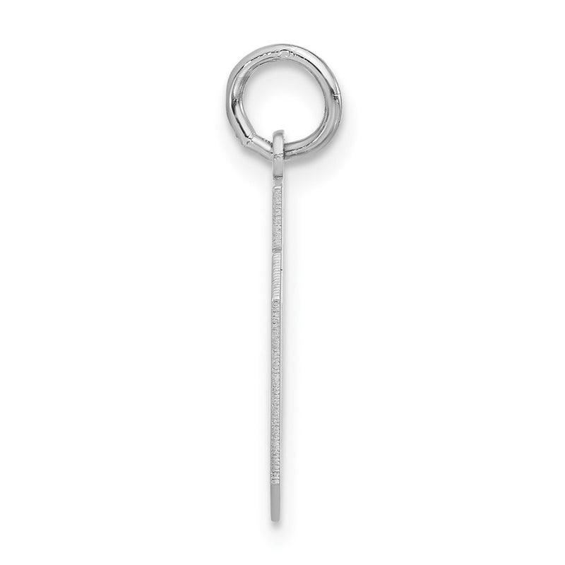 Sterling Silver Small Polished Number 06 W/Top Charm