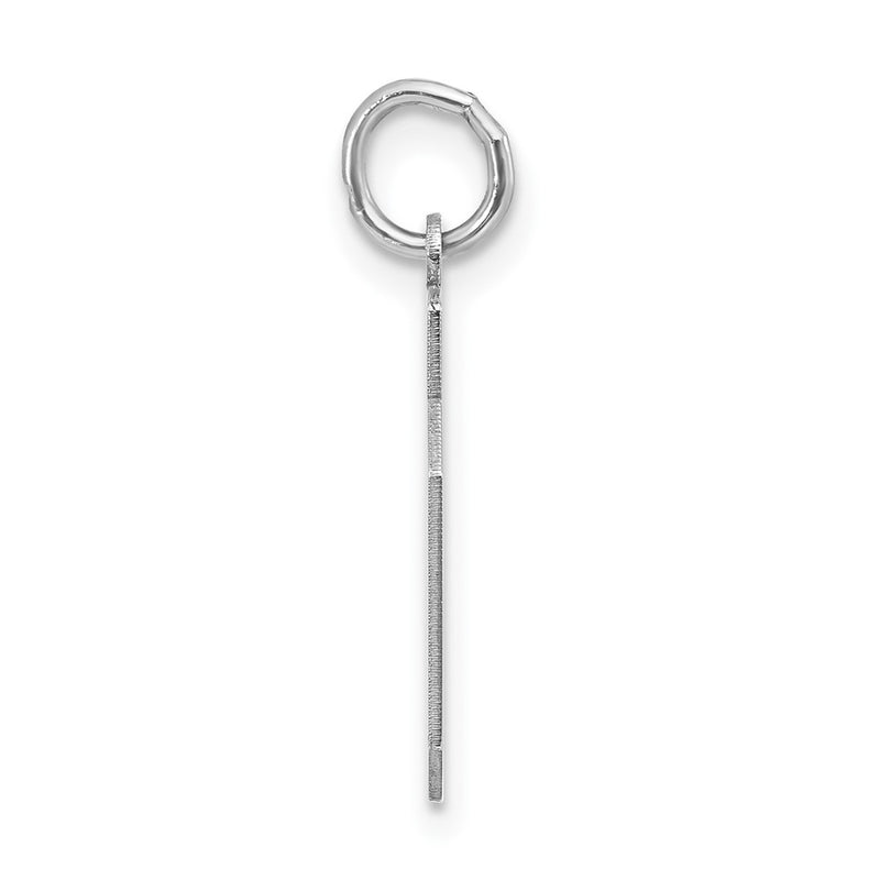 Sterling Silver Polished Small Number 09 W/Top Charm