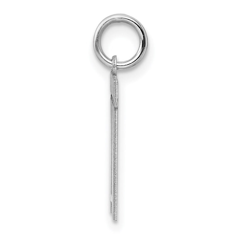 Sterling Silver Silver/Rhodium-Plated Polished Number 11 Charm