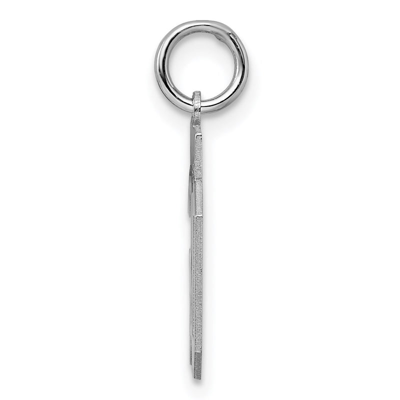 Sterling Silver Silver/Rhodium-Plated Polished Number 30 Charm