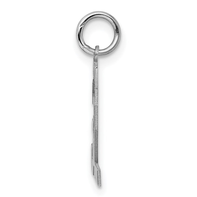 Sterling Silver Silver/Rhodium-Plated Polished Number 32 Charm