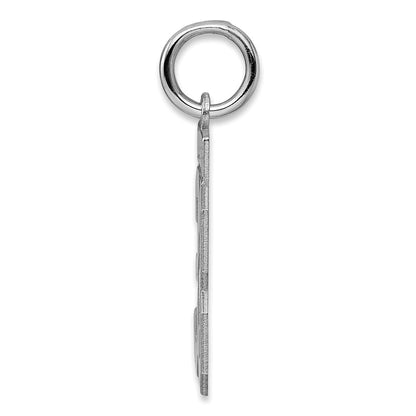 Sterling Silver Silver/Rhodium-Plated Polished Number 33 Charm