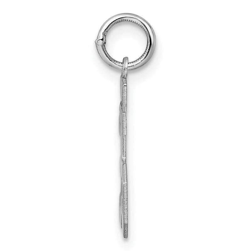 Sterling Silver Silver/Rhodium-Plated Polished Number 35 Charm