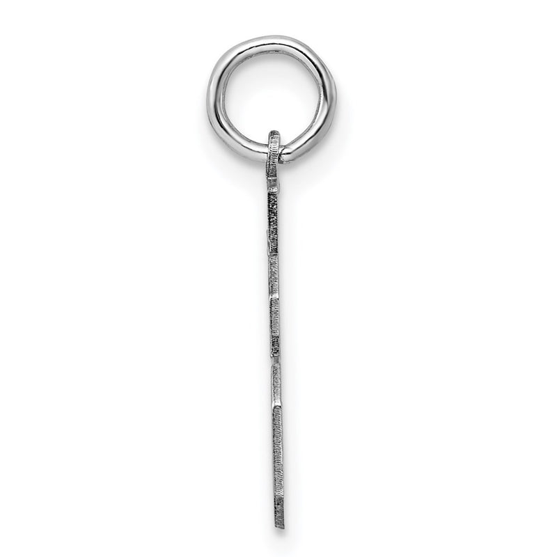 Sterling Silver Silver/Rhodium-Plated Polished Number 36 Charm