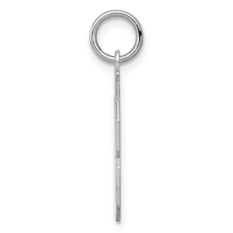 Sterling Silver Silver/Rhodium-Plated Polished Number 38 Charm