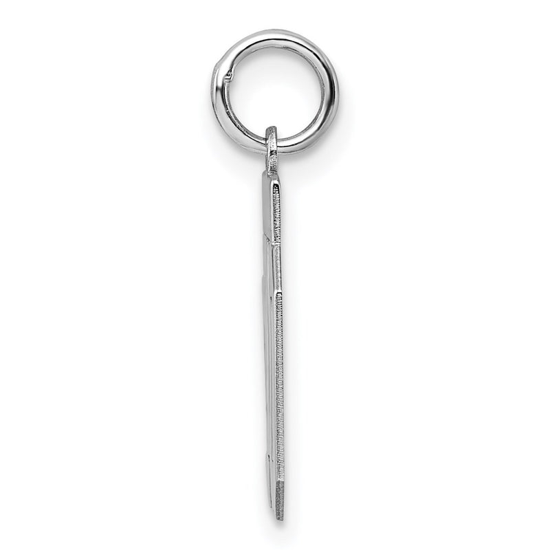 Sterling Silver Silver/Rhodium-Plated Polished Number 40 Charm