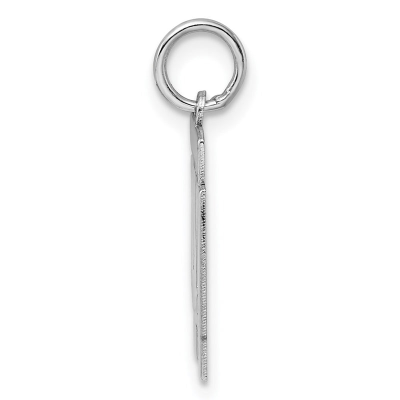 Sterling Silver Silver/Rhodium-Plated Polished Number 41 Charm