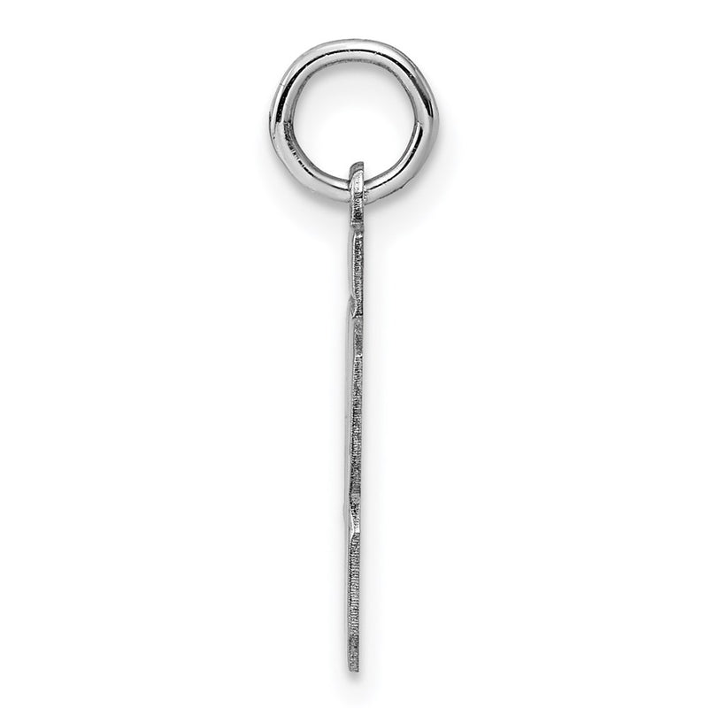 Sterling Silver Silver/Rhodium-Plated Polished Number 43 Charm