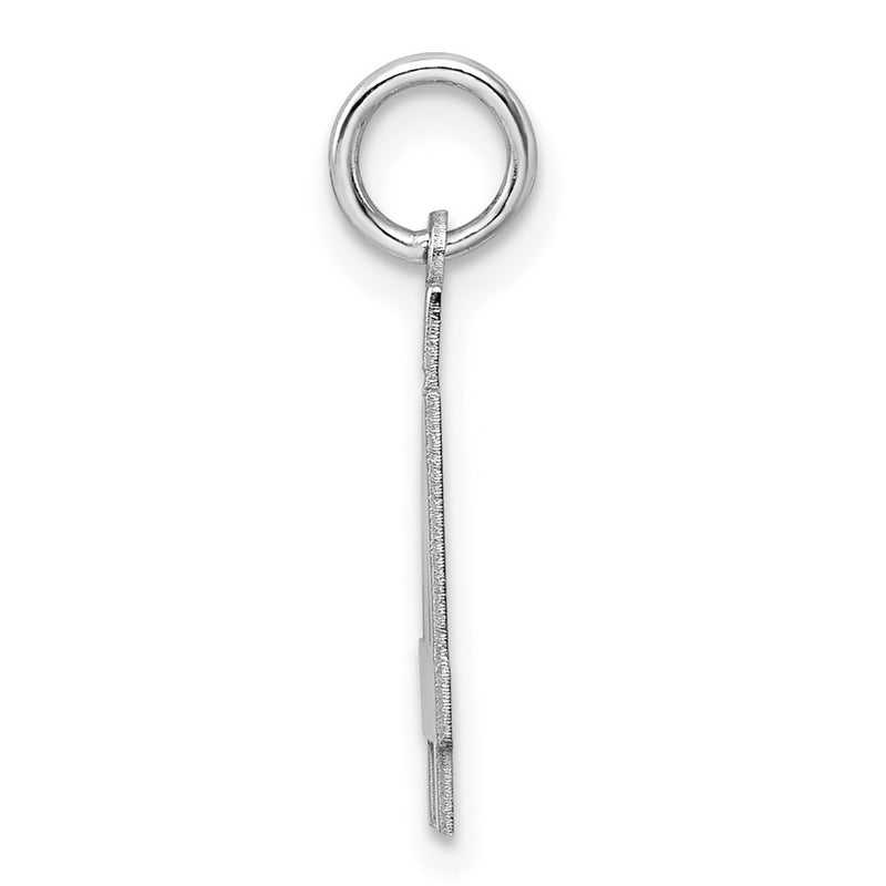 Sterling Silver Silver/Rhodium-Plated Polished Number 44 Charm