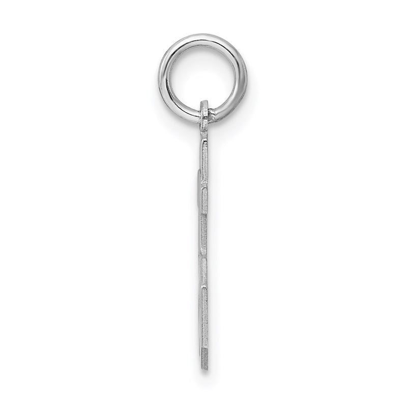 Sterling Silver Silver/Rhodium-Plated Polished Number 55 Charm