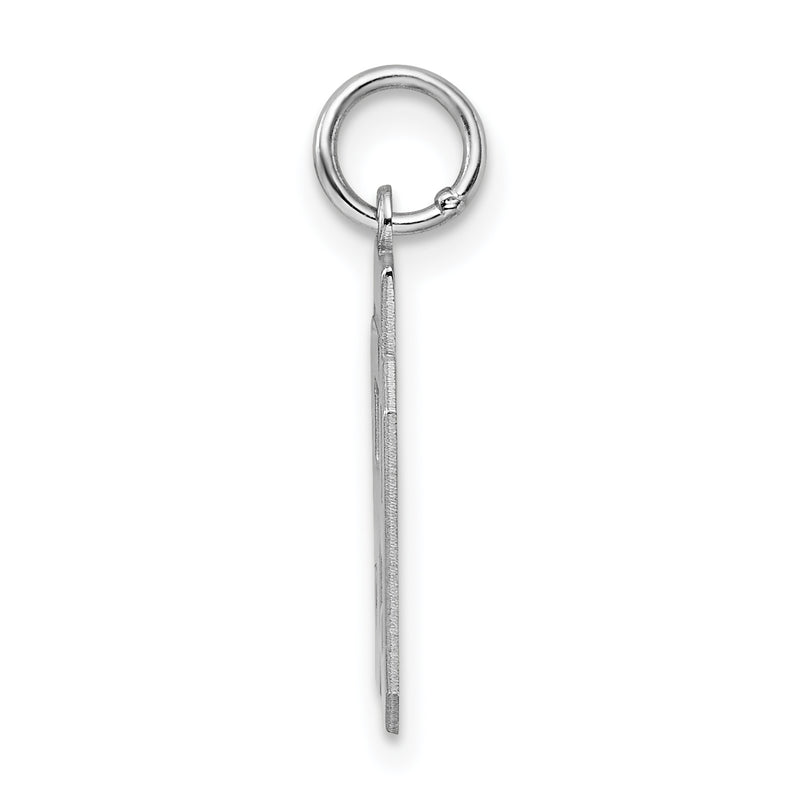 Sterling Silver Silver/Rhodium-Plated Polished Number 59 Charm