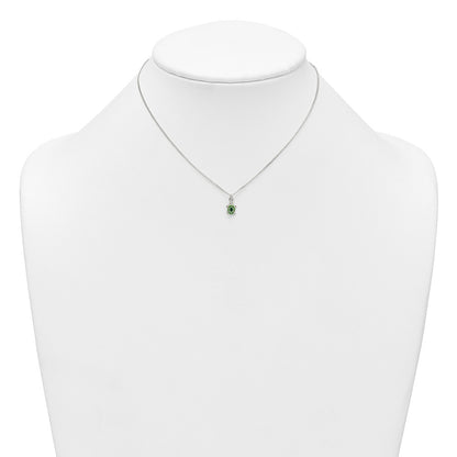 Sterling Silver Polished Enameled Turtle Children's Post Earrings and Necklace Set