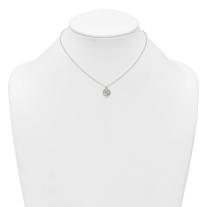 Sterling Silver Butterfly Heart Children's Post Earring and Necklace Set