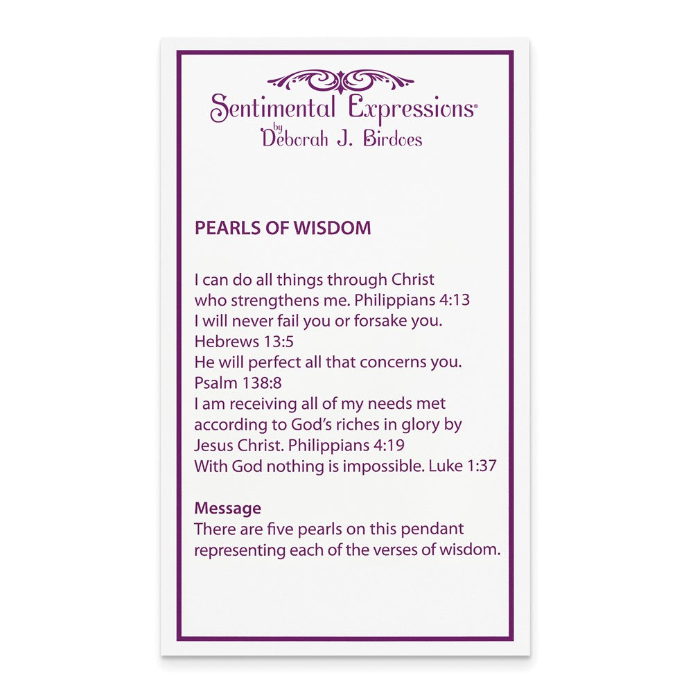 Sterling Silver Sentimental Expressions Rhodium-Plated Antiqued Fw Cultured Pearls Of Wisdom 18In Necklace
