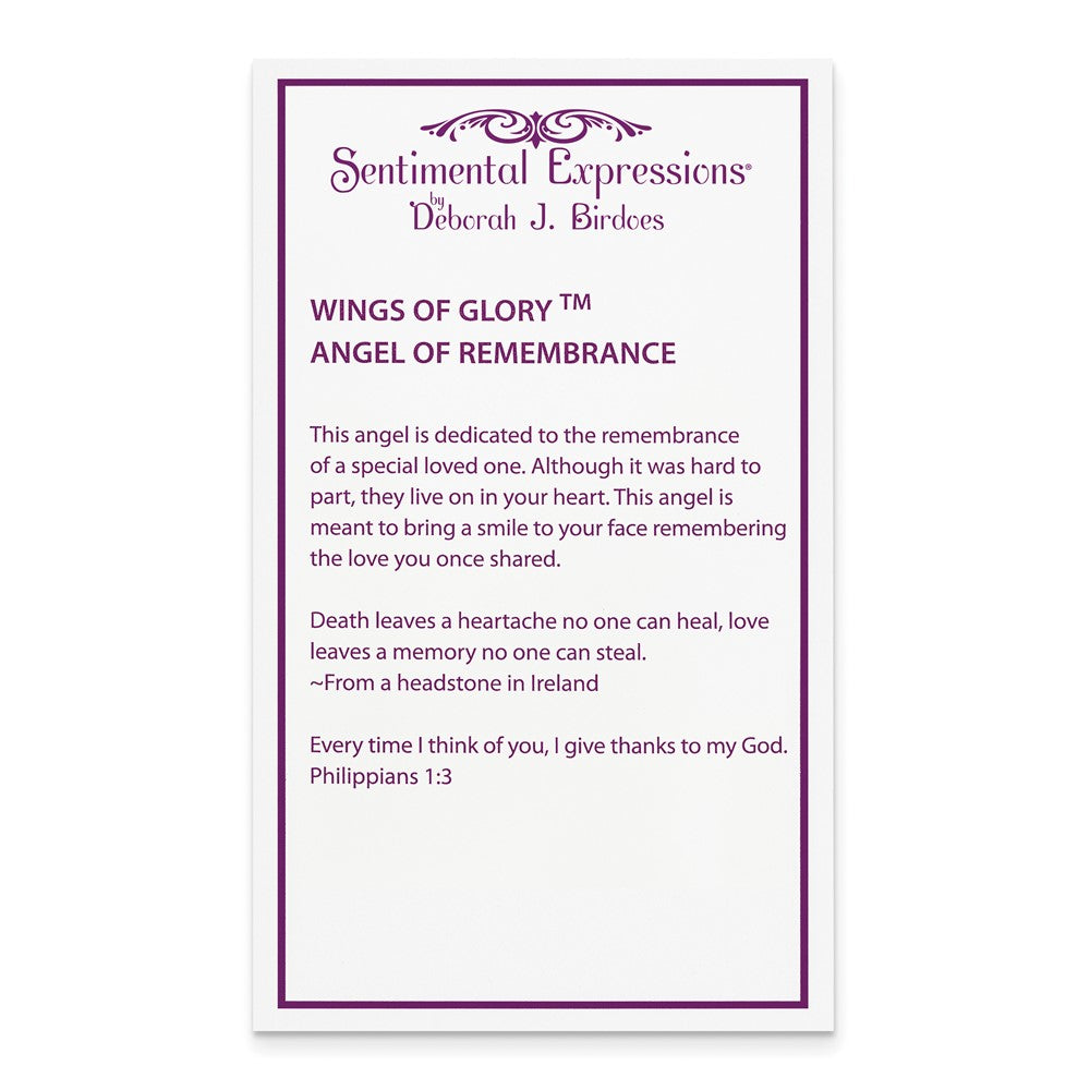 Sterling Silver Sentimental Expressions Gold-Plated Cz Angel Of Remembrance 18In Necklace