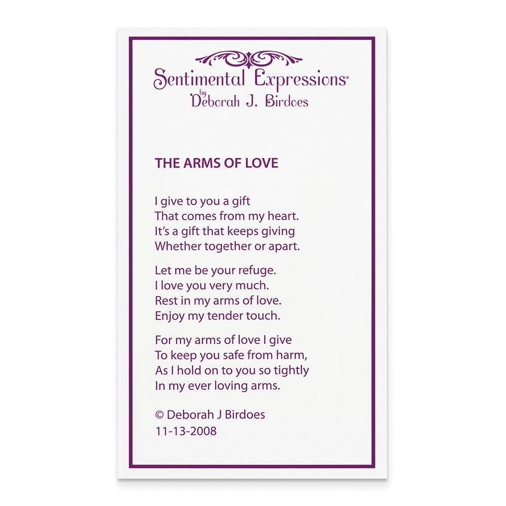 Sterling Silver Sentimental Expressions Gold-Plated The Arms Of Love 18In Heart Necklace