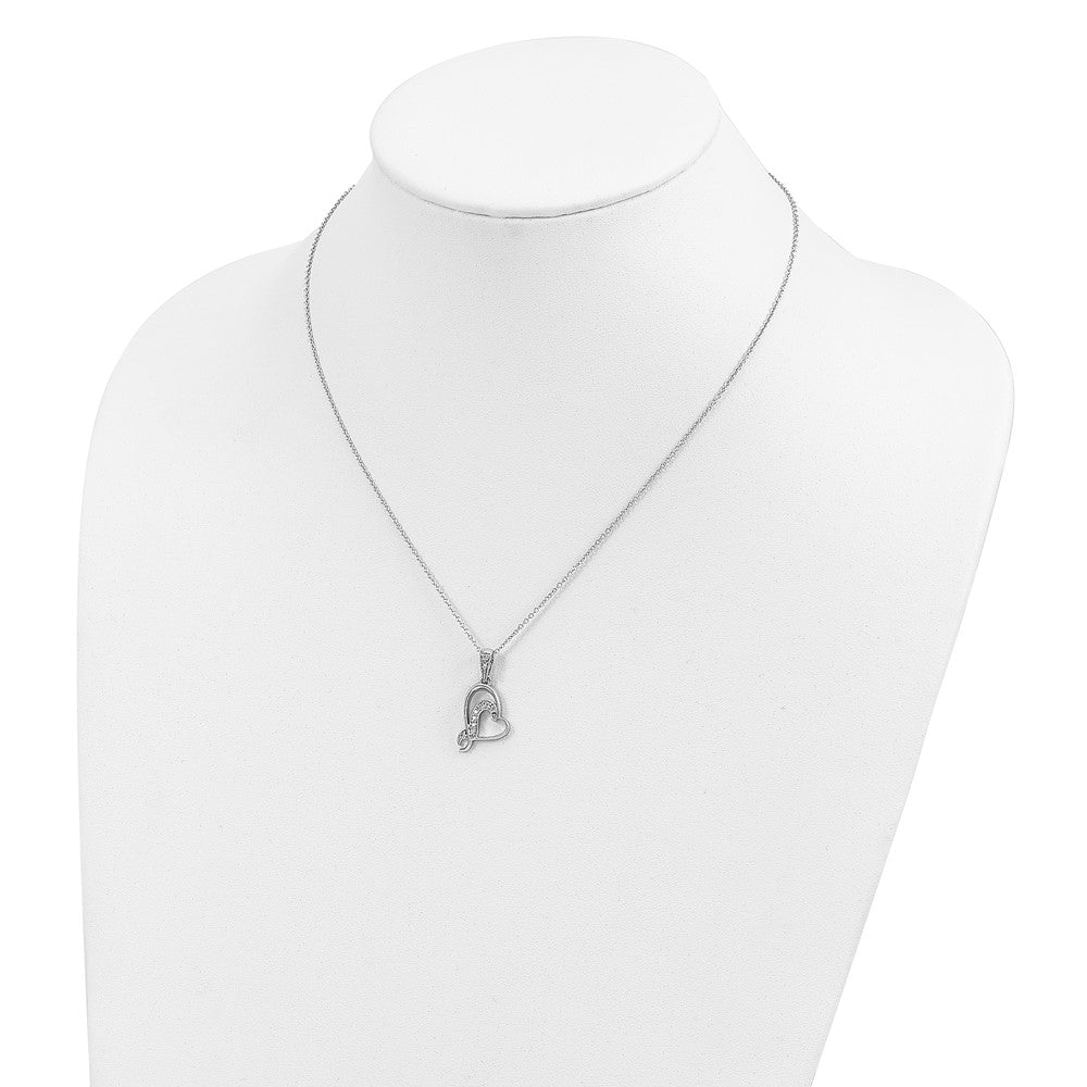 Sterling Silver Sentimental Expressions Rhodium-Plated A Gift For My Sister Bridesmaid 18In Necklace